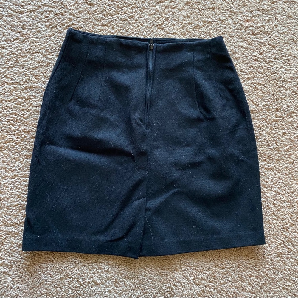 Wool Black Skirt - Picture 3 of 3